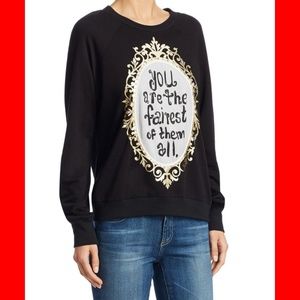 NWT Alice + Olivia S 2 4 sweatshirt Disney black